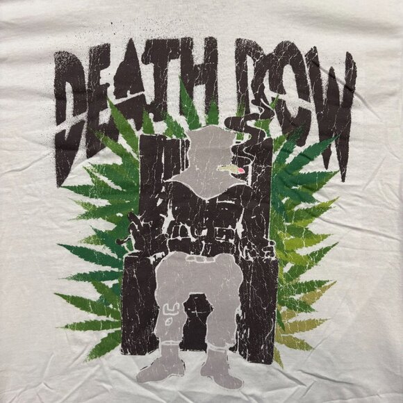 Death Row Records Electric Chair Gardening T-Shirt Size Large - Picture 2 of 4